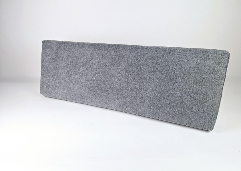 Rugkussen schuin Homie Cozy Dark Grey 120x40x6x15 cm AA-004