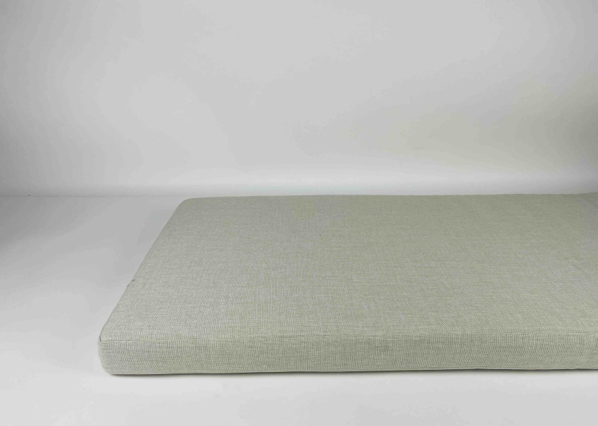 Zitkussen strak 222x64x7 cm Linnenlook grof